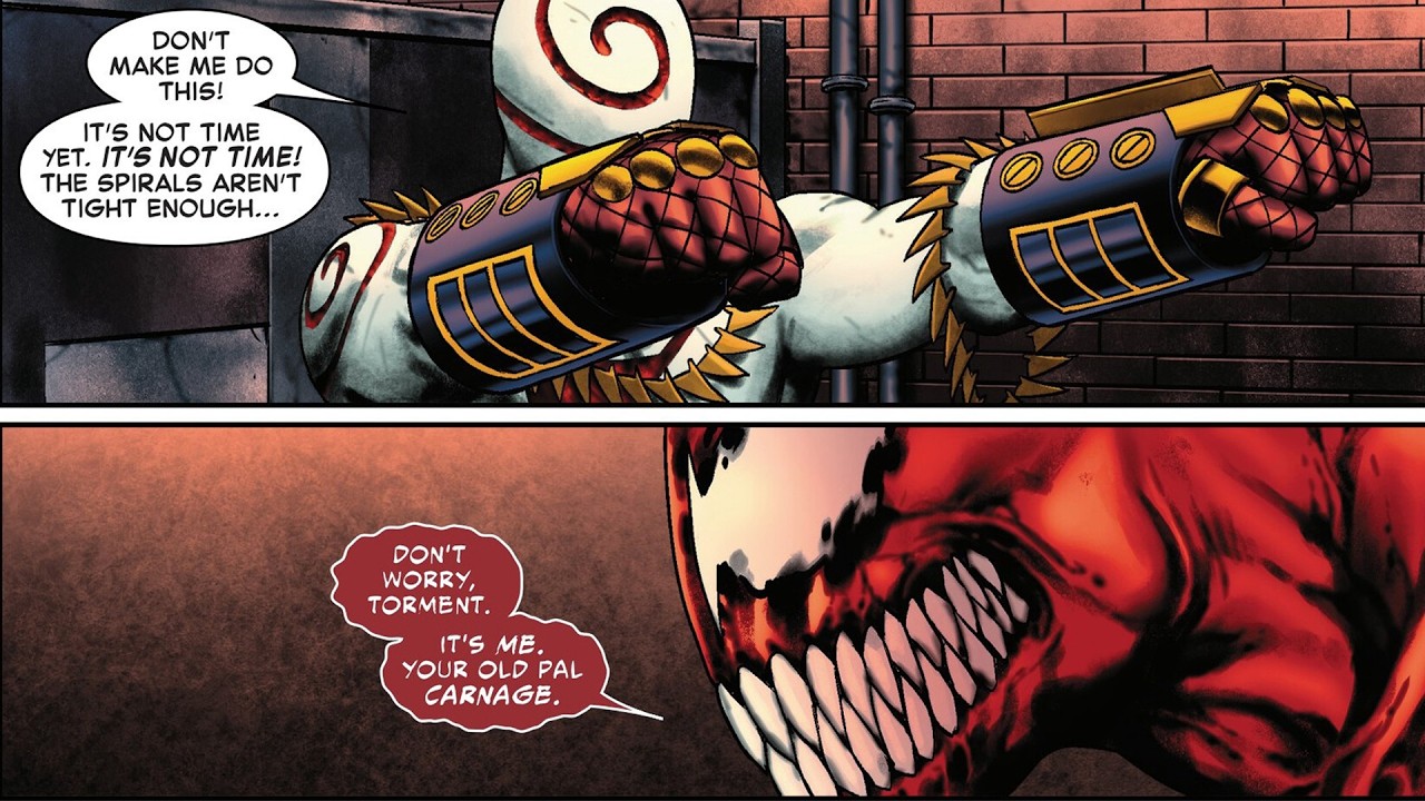 Carnage fights Spiderman&rsquo;s new villain