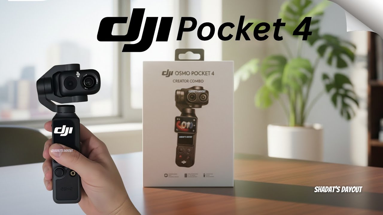 Первый взгляд на DJI OSMO Pocket 4! Сенсор 1 дюйм