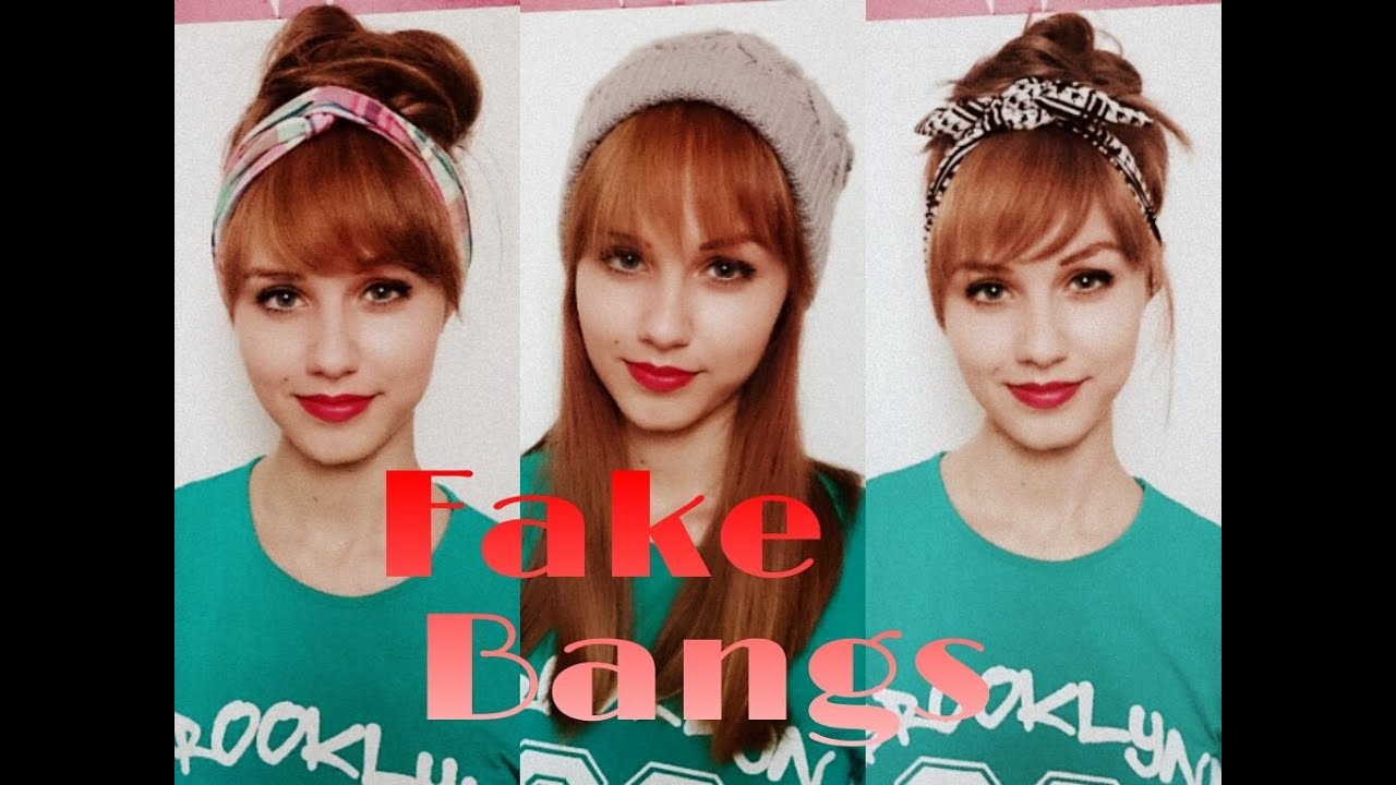 How to: Fake Bangs without cutting/adding any hair | Stella