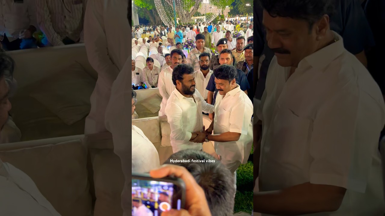 Ramchandra Yadav & talasani Srinivas Yadav ￼brother son reception#ramchandrayadav #talasanisrinivas