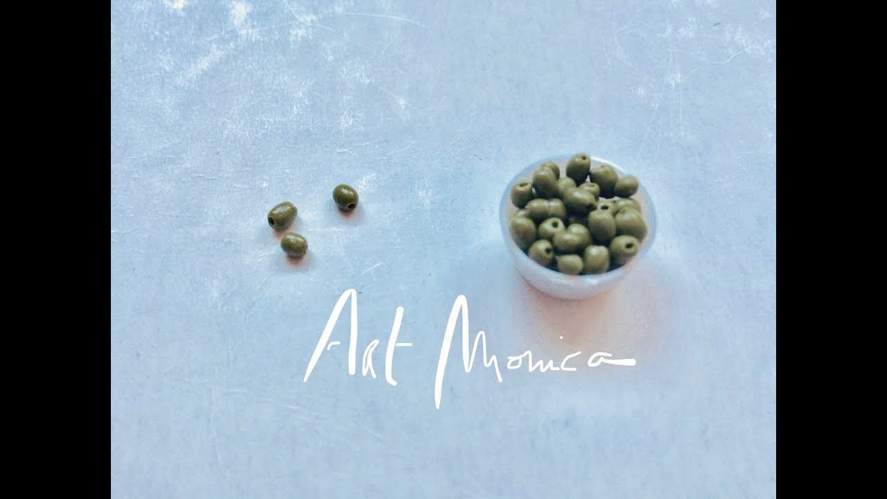 Green Olives Polymer Clay : Miniature DIY