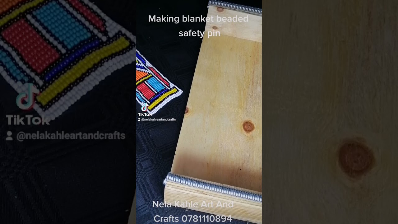 How to make a blankets safety pin using loom weaver