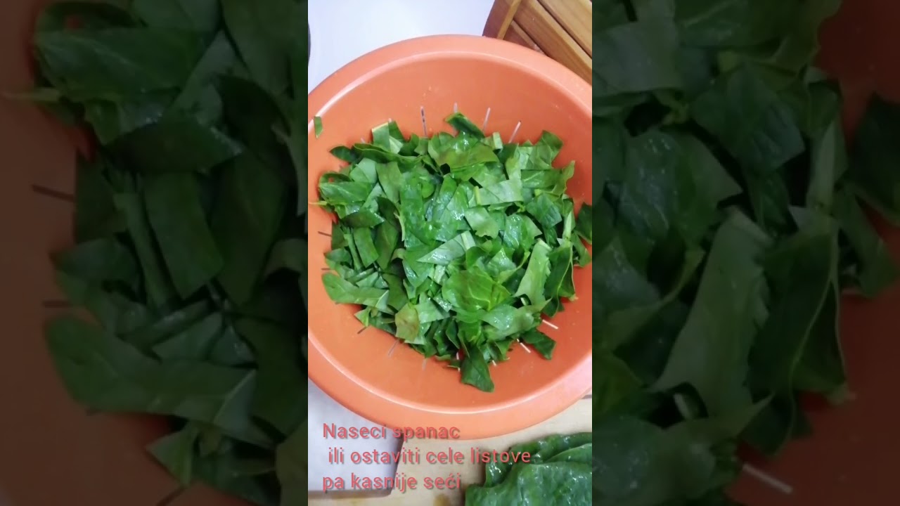 Blansiranje spanaća #spanac #blansiranje #povrce #spinach #blanching #菠菜 #食物 #热烫