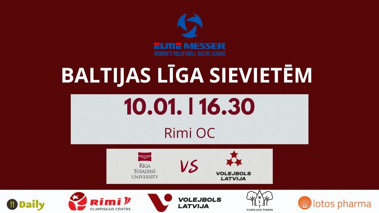 Elme Messer Women`s Baltic League 25/26, RSU vs LAT U-18/RVS , 10.01.2026, 16:30