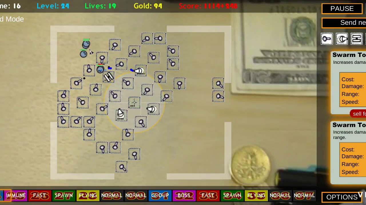 Desktop Tower Defense mobile - hard level walkthrough