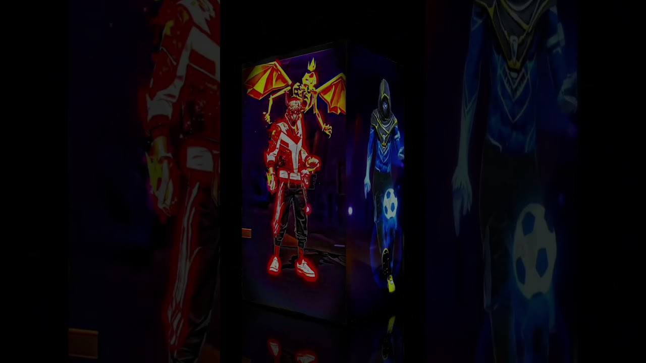 Red vs Blue vs Neon: Best FF Outfits! ❤️💙💛 Comment your choice! 👇​