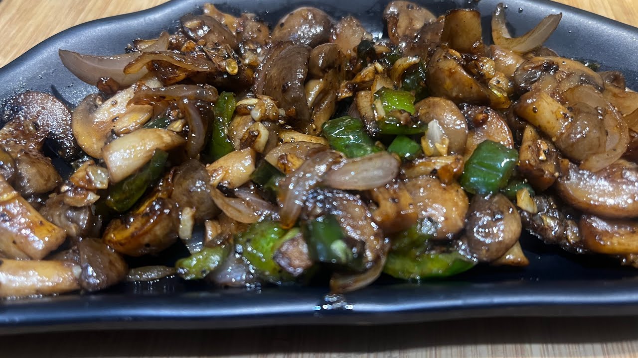 Butter garlic pepper mushroom