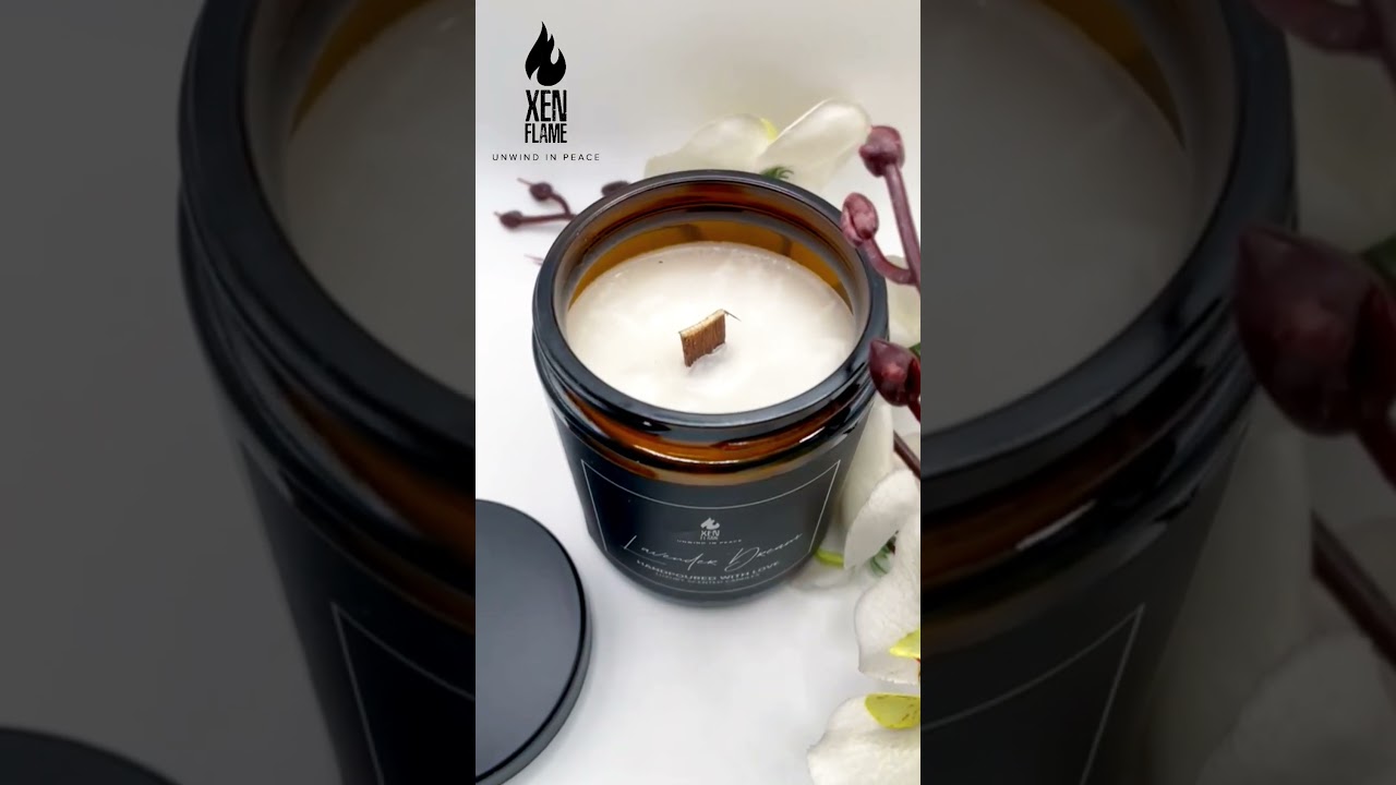 Lavender Dreams-Luxury Scented Candle 250ml Amber Glass Jar- Delivery in Pakistan #candle