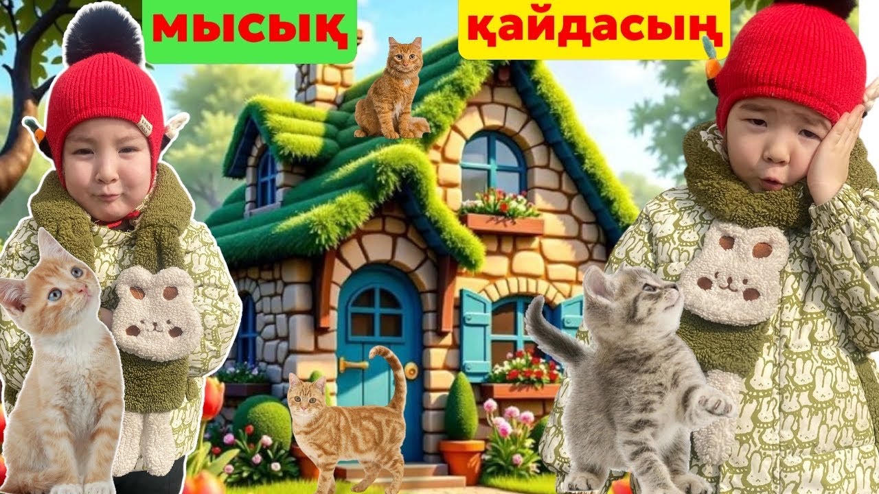 Инжу  мен Көркем 👧👧Мысыктар 😻Каида кетти🙀