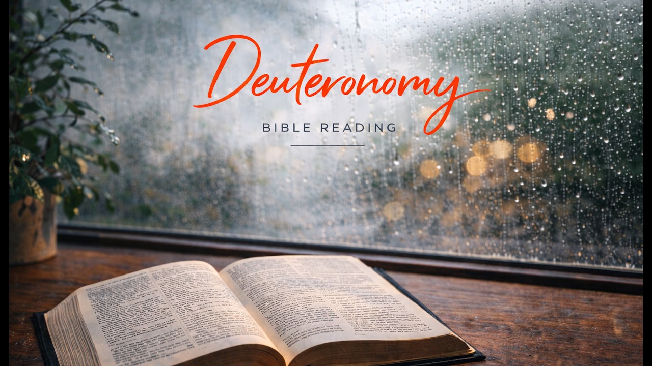 DEUTERONOMY [Ch. 1–34] | Audio Bible with Rain ASMR | Peaceful Reading for Sleep, Study & Prayer