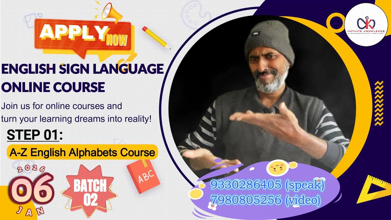 Explanation: Poster and Syllabus Details | STEP 01: A–Z English Alphabet | IK – Infinite Knowledge