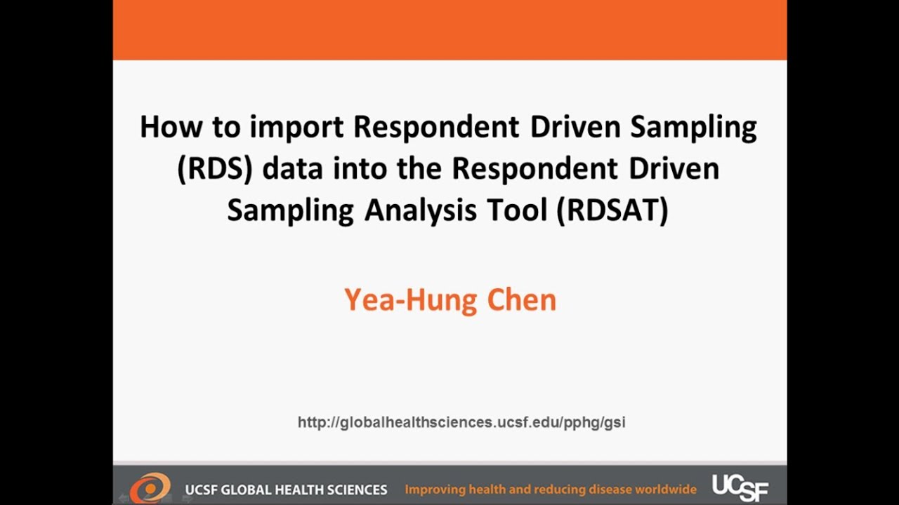 BSS Data Analysis - Importing RDS data into RDSAT