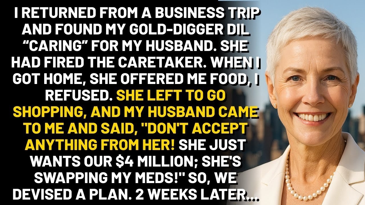 My DIL Fired Our Caretaker To  Care  For My Husband, But When I Got Home, He Exposed Her Plan