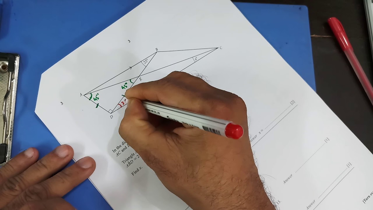 O-Level Math D QP Solution : 4024/11/MJ/17 Q - 1 to 9 (1 of 3)