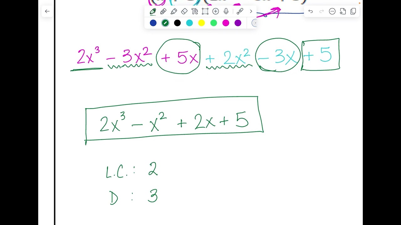 M10 Polynomials and Factoring Lesson 1 Part 2 Notes
