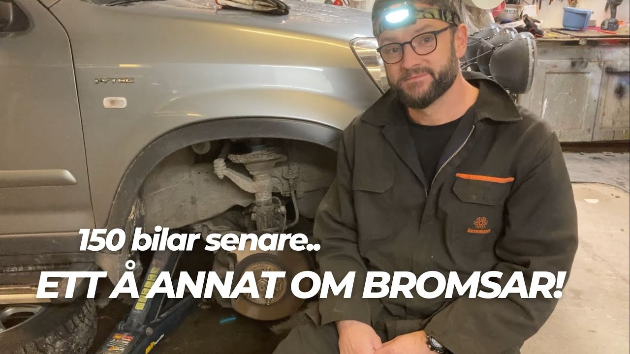 Anliggande bromsar? Varf&ouml;r? Byte skivor och klossar!