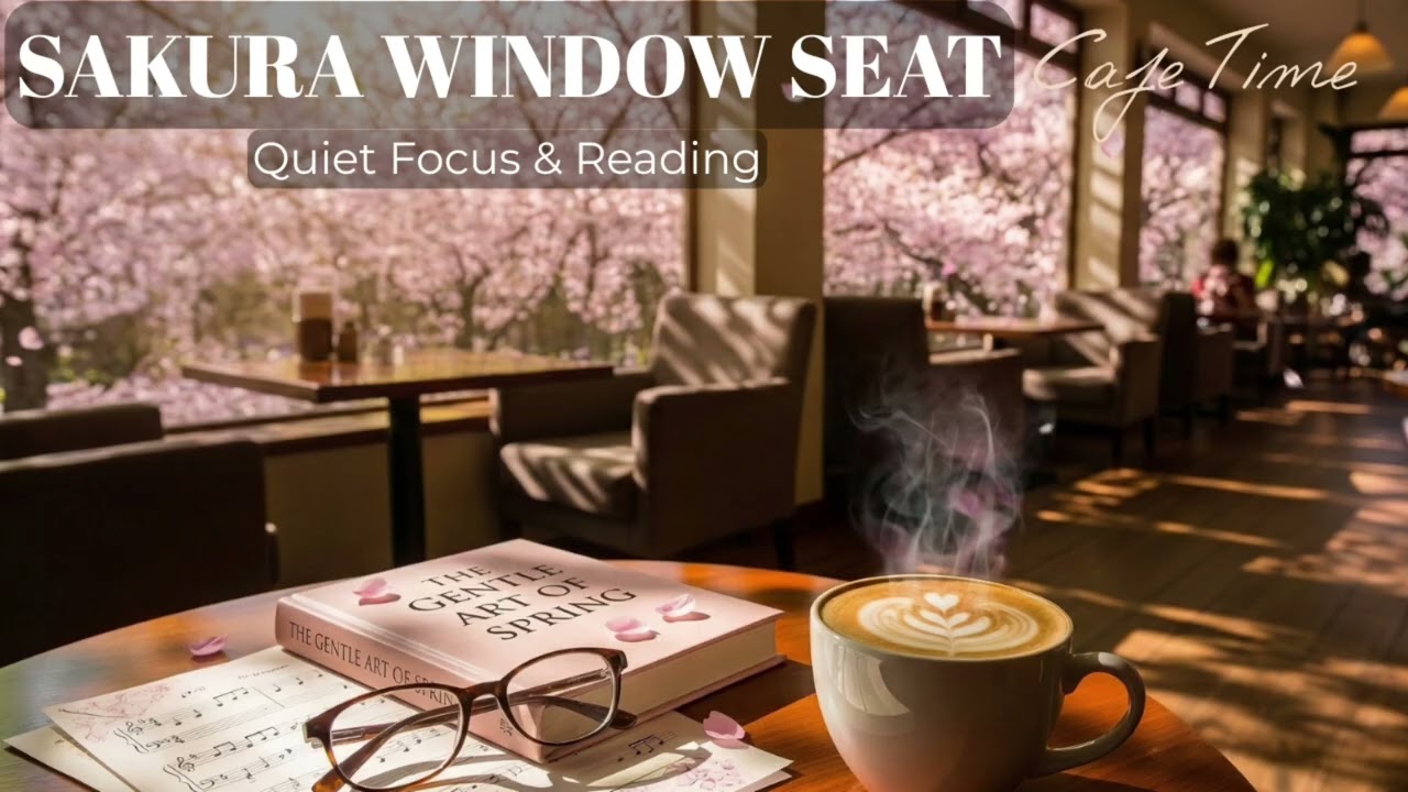 Sakura Window Seat ☕️ Gentle Spring Jazz to Calm Your Mind