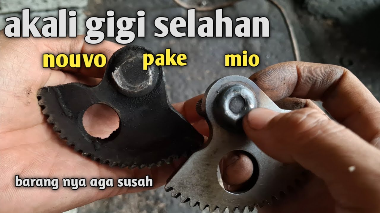 CARA AKALI GIGI SELAHAN YAMAHA NOUVO PAKE MIO