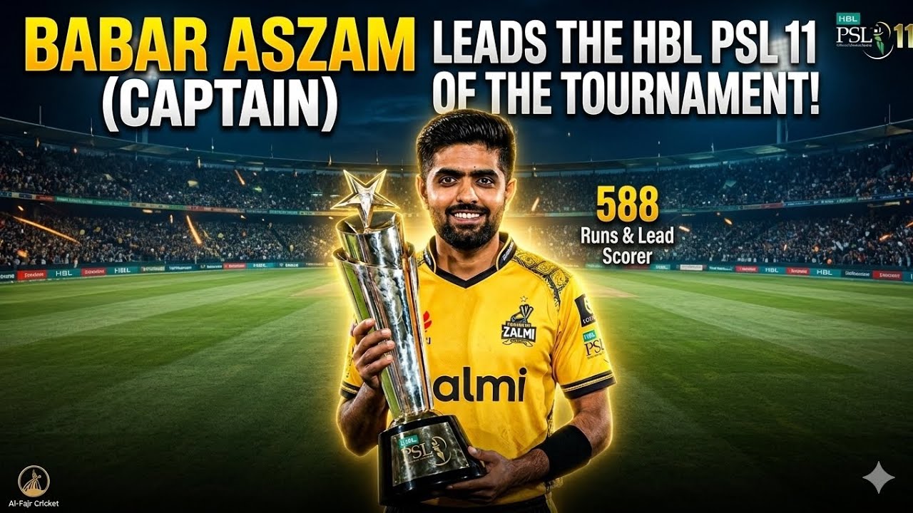 ​Babar Azam Captain of HBL PSL 11 Team of the Tournament | PSL 11 Best XI & Emerging Team