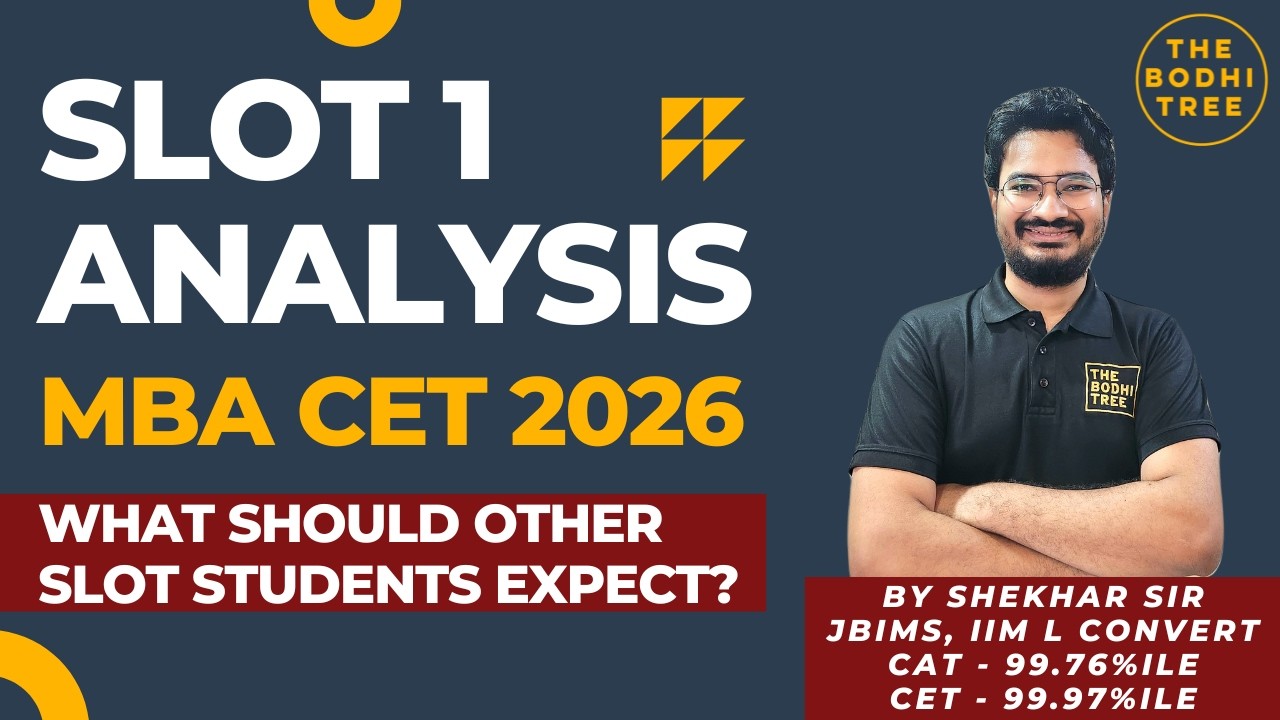Slot 1 Analysis MBA CET 2026 | What Should Other Slots Expect? | What Next Slots Must Know