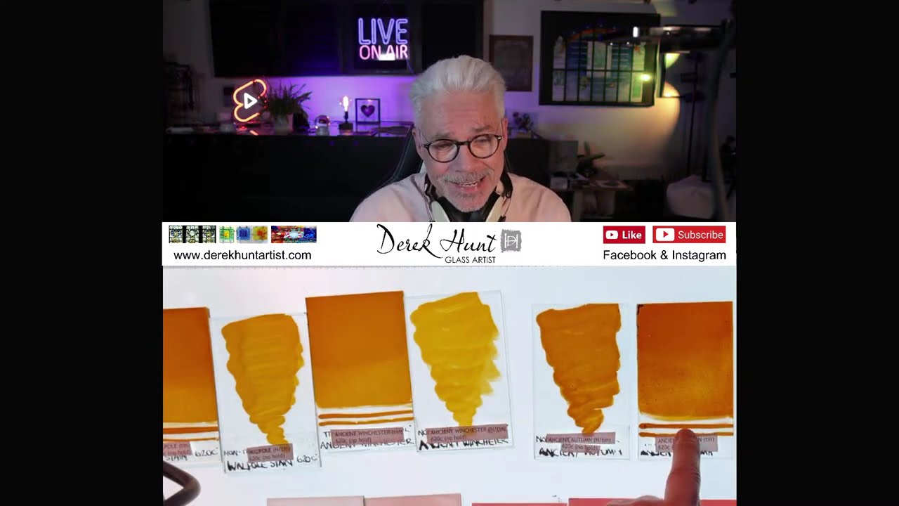 Today we're reviewing amazing yellow and red glass stains by C.E. Oster