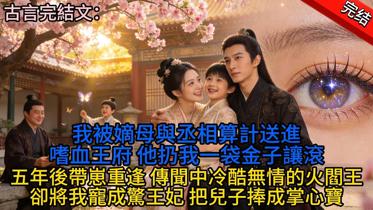【完结文】我被嫡母與丞相算計送進嗜血王府，他扔我一袋金子讓滾。五年後帶崽重逢，傳聞中冷酷無情的火閻王，卻將我寵成驚王妃，把兒子捧成掌心寶。#小说 #古风 #古言