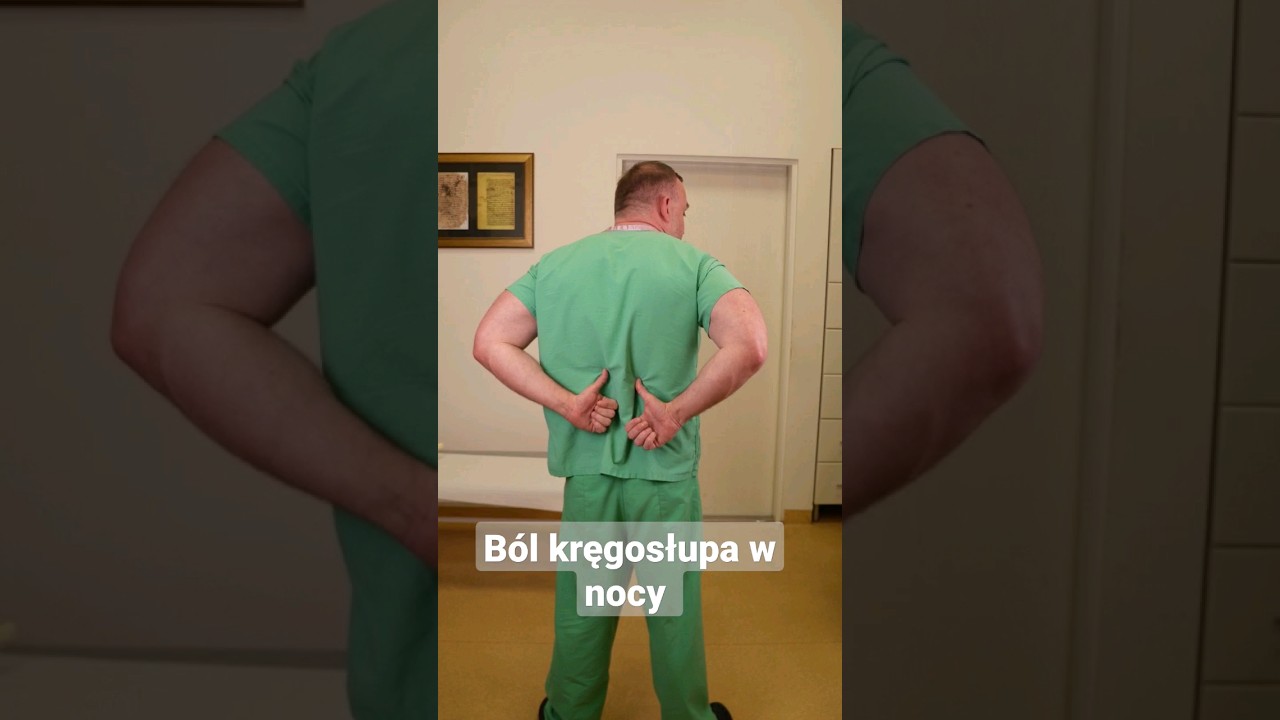 Ból kręgosłupa w nocy 