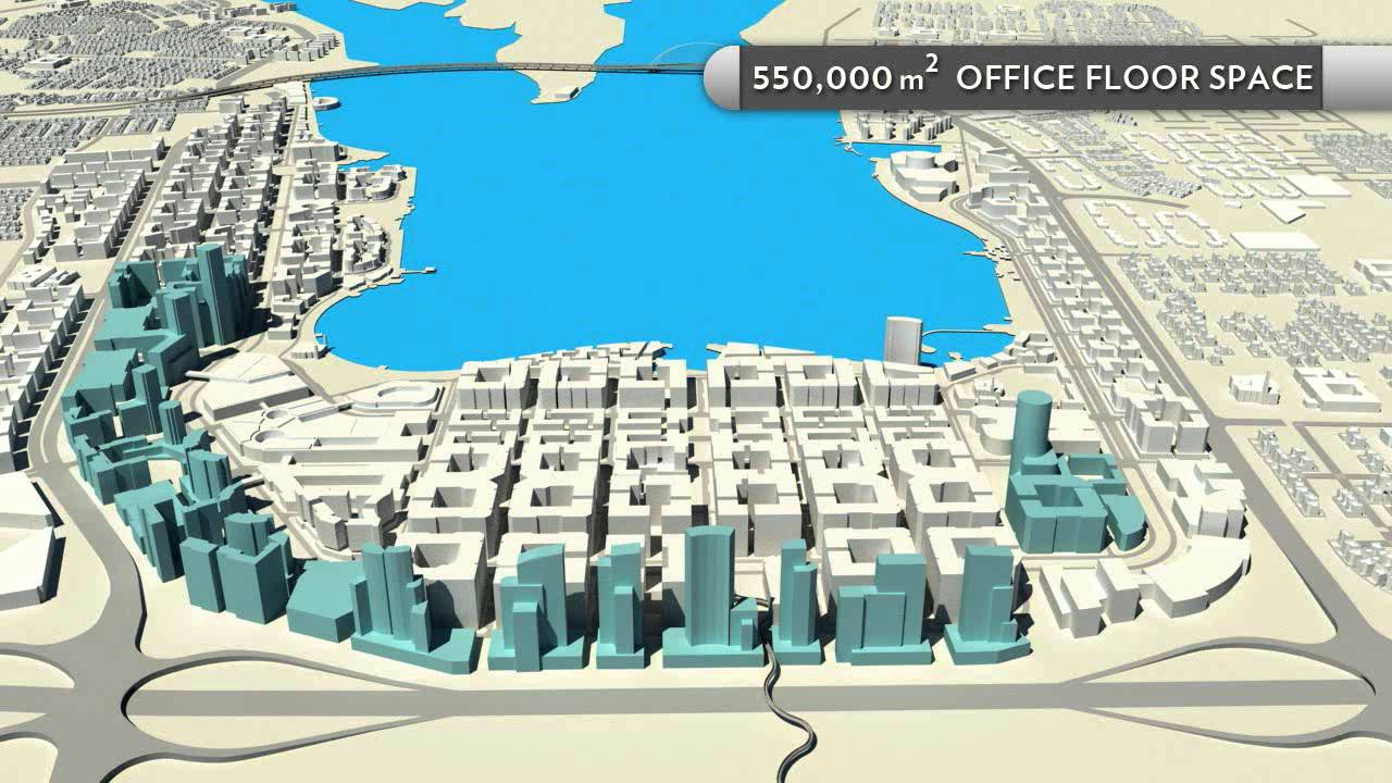 The new city center in Jubail Industrial