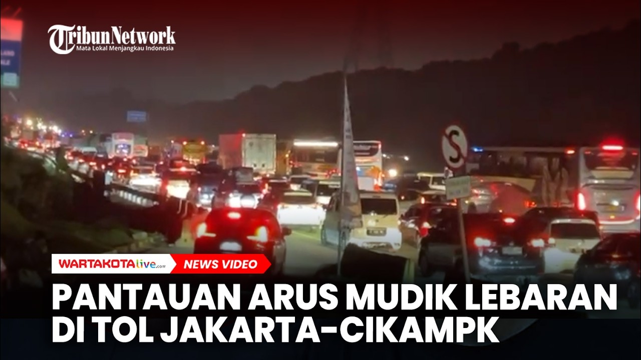Pantauan Arus Mudik Lebaran di Ruas Tol Jakarta-Cikampek, Sabtu, 14/3/2026, Dini Hari