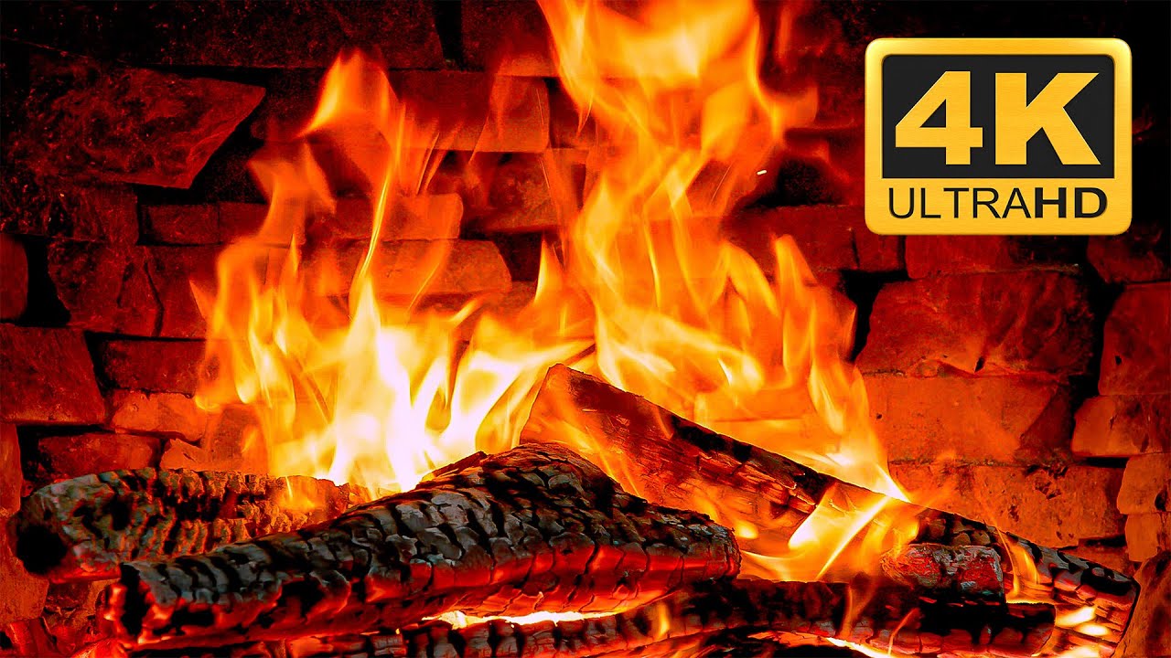 Experience the MOST RELAXING Christmas Fireplace on TV with 4K Virtual Flames 🔥Crackling Fireplace