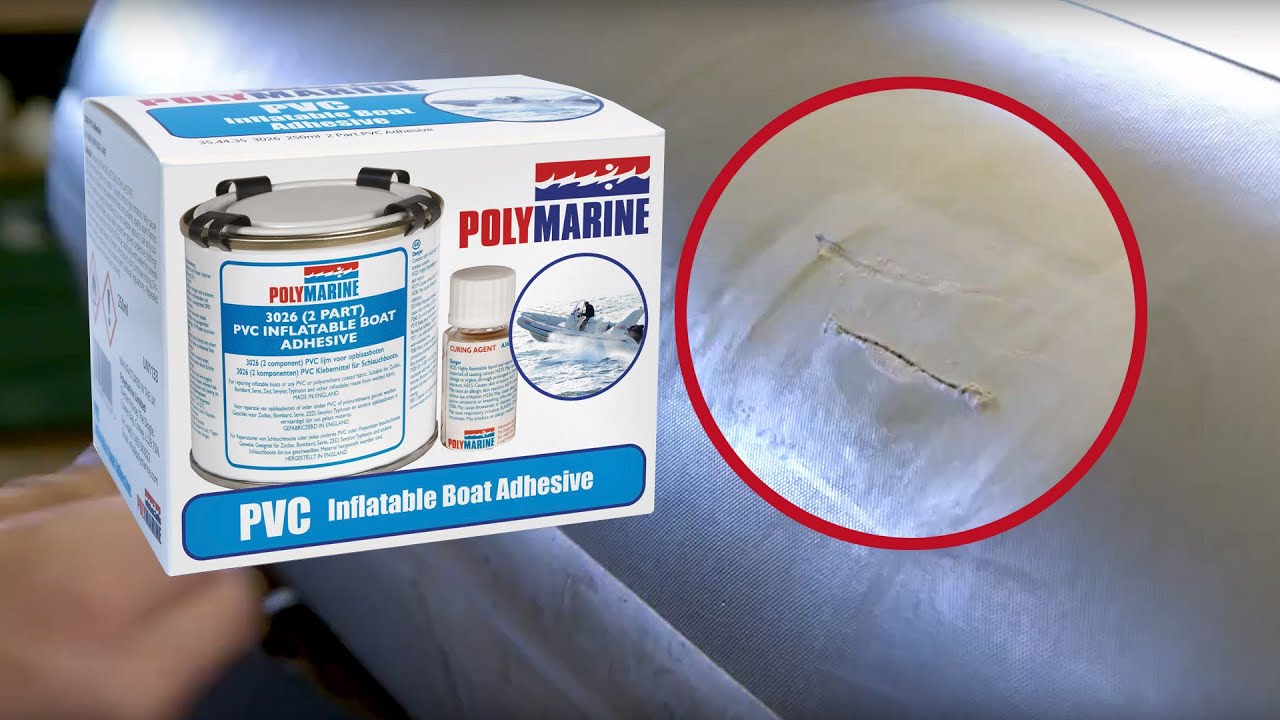 Polymarine's How to Repair Inflatable boat with PVC Adhesive and patch
