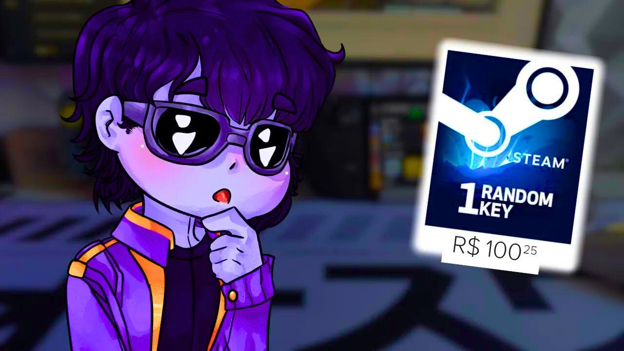 PAGUEI R$100 EM CHAVES ALEATORIAS DA STEAM