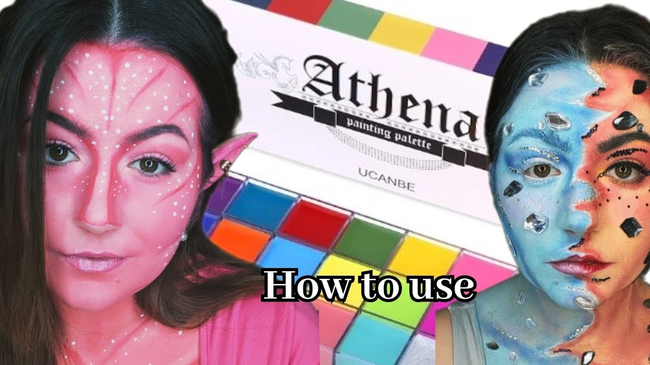 Как использовать палитру красок для лица Athena 🎨 #акварель #косплей #инструкция #athena