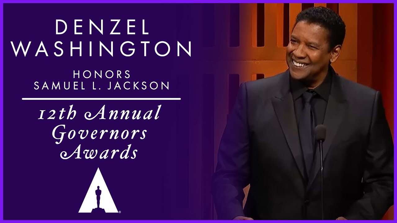 Denzel Washington honors Samuel L. Jackson at the 12th Governors Awards