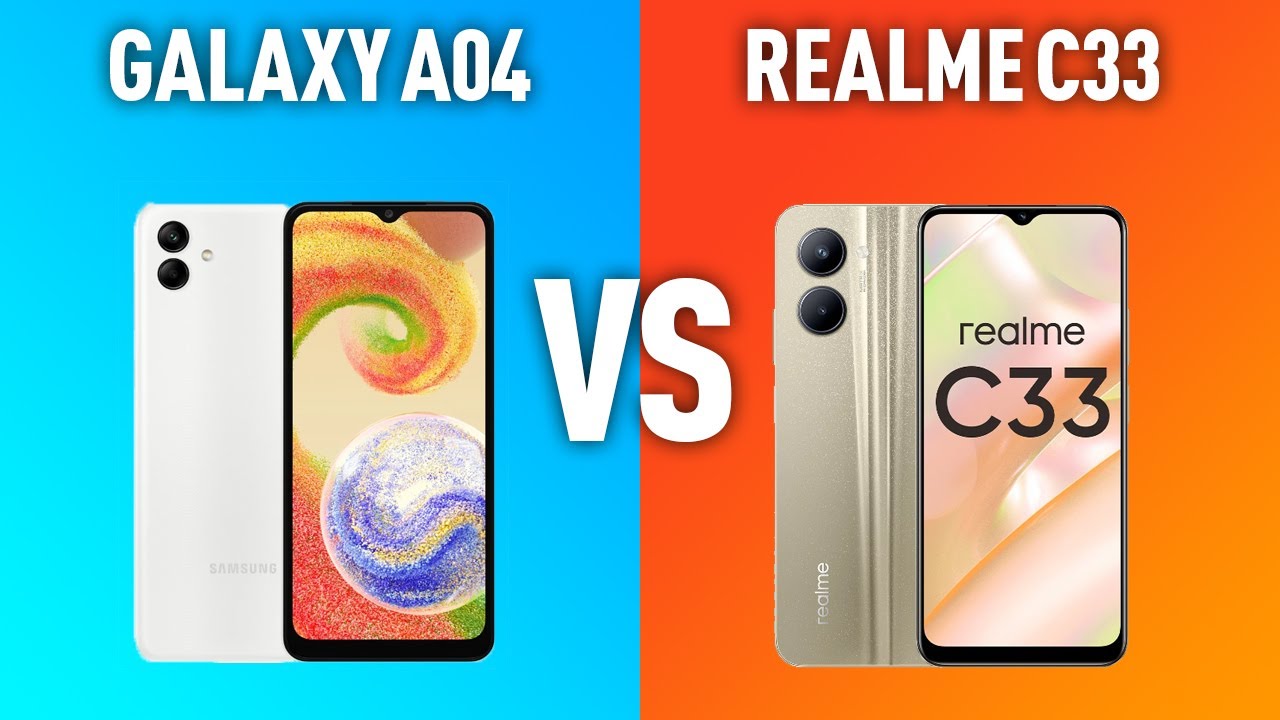 Samsung Galaxy A04 vs Realme C33. Противостояние свежих бюджетников