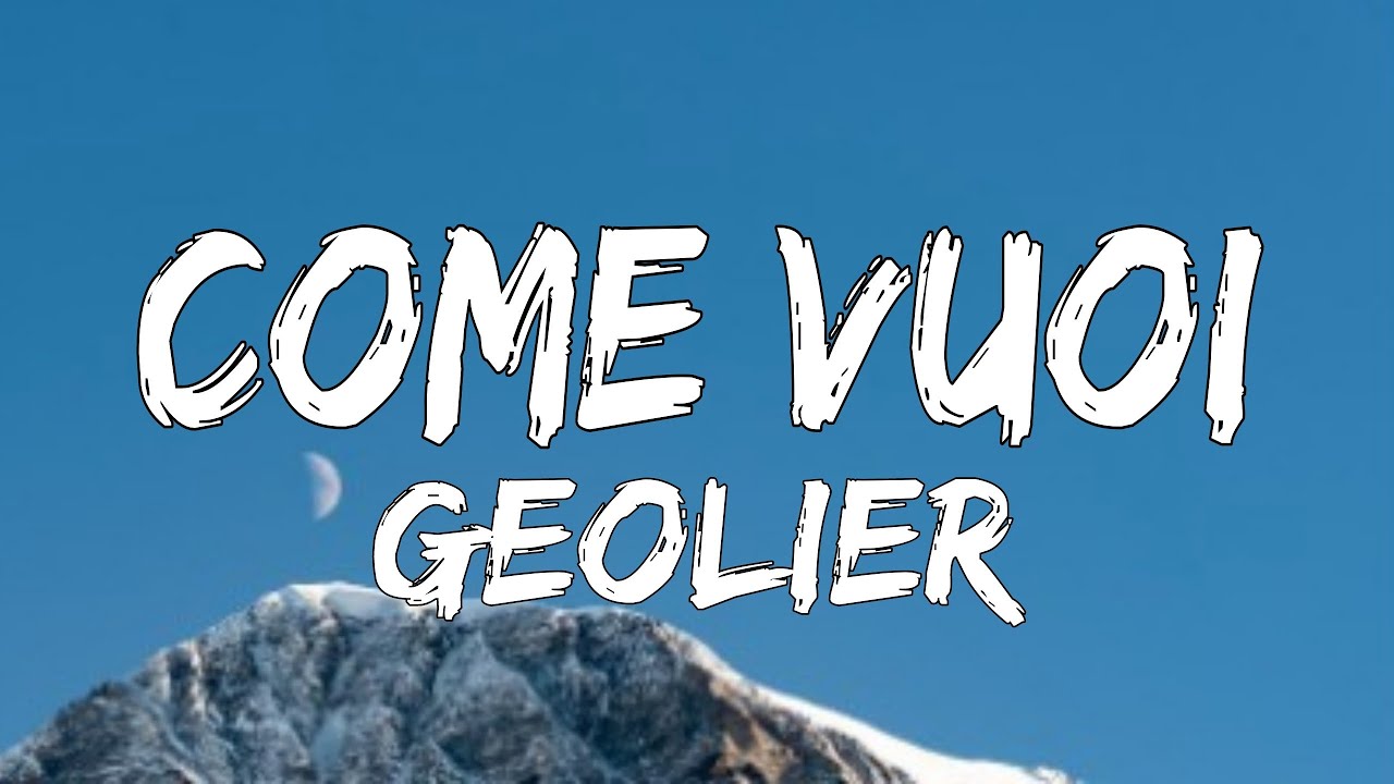 Geolier - COME VUOI (Testo/Lyrics)