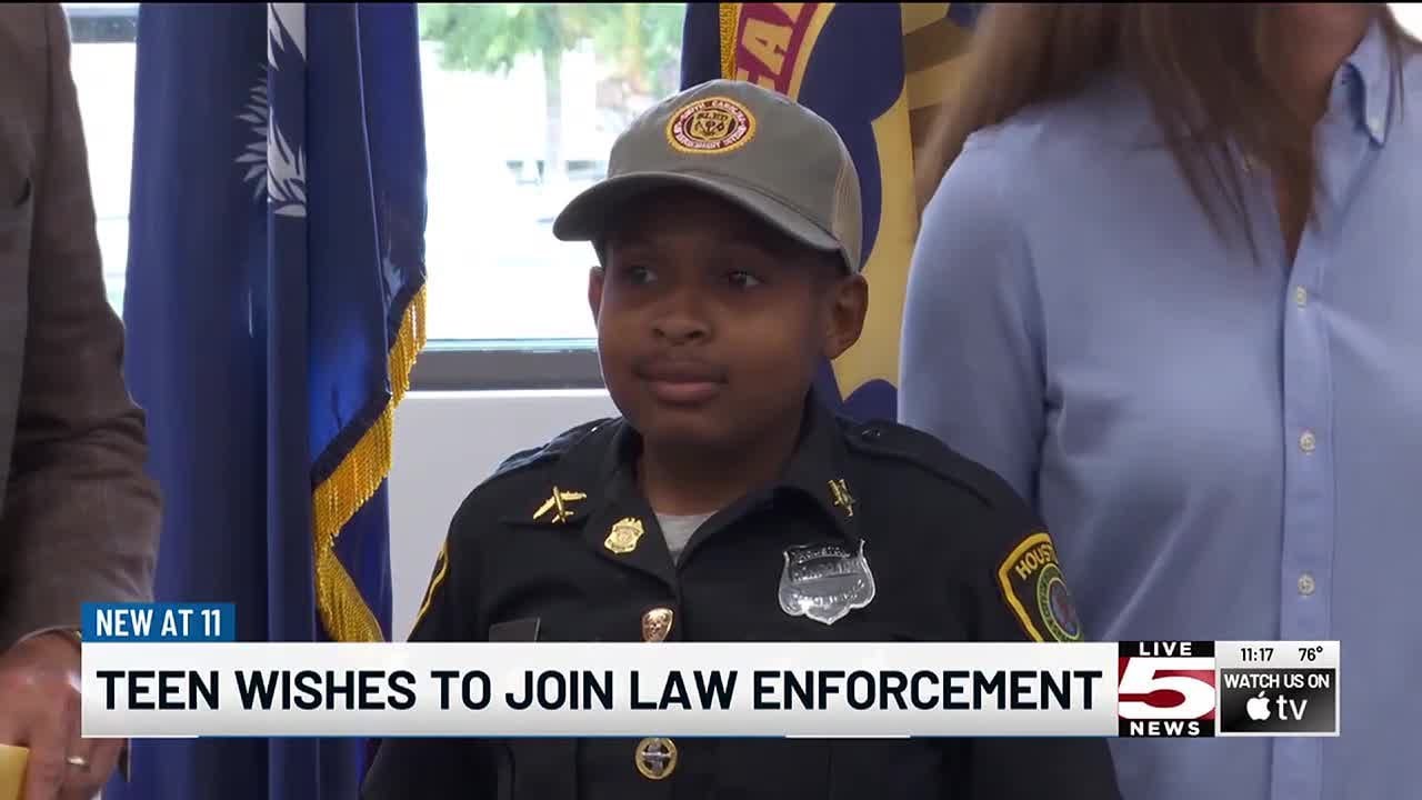 VIDEO: &lsquo;An inspiration to all&rsquo;: 13-year-old joins SLED as honorary agent