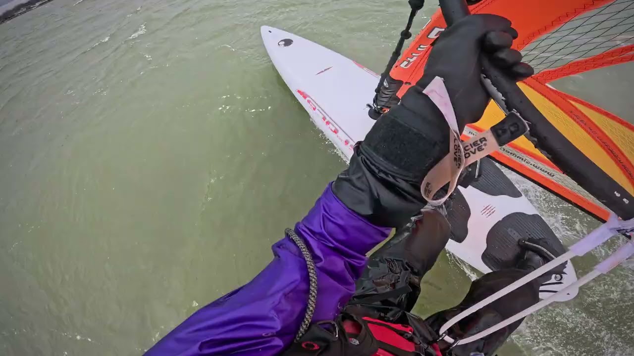 Another Windy Day, Windsurfing Cass Lake, March 16, 2026