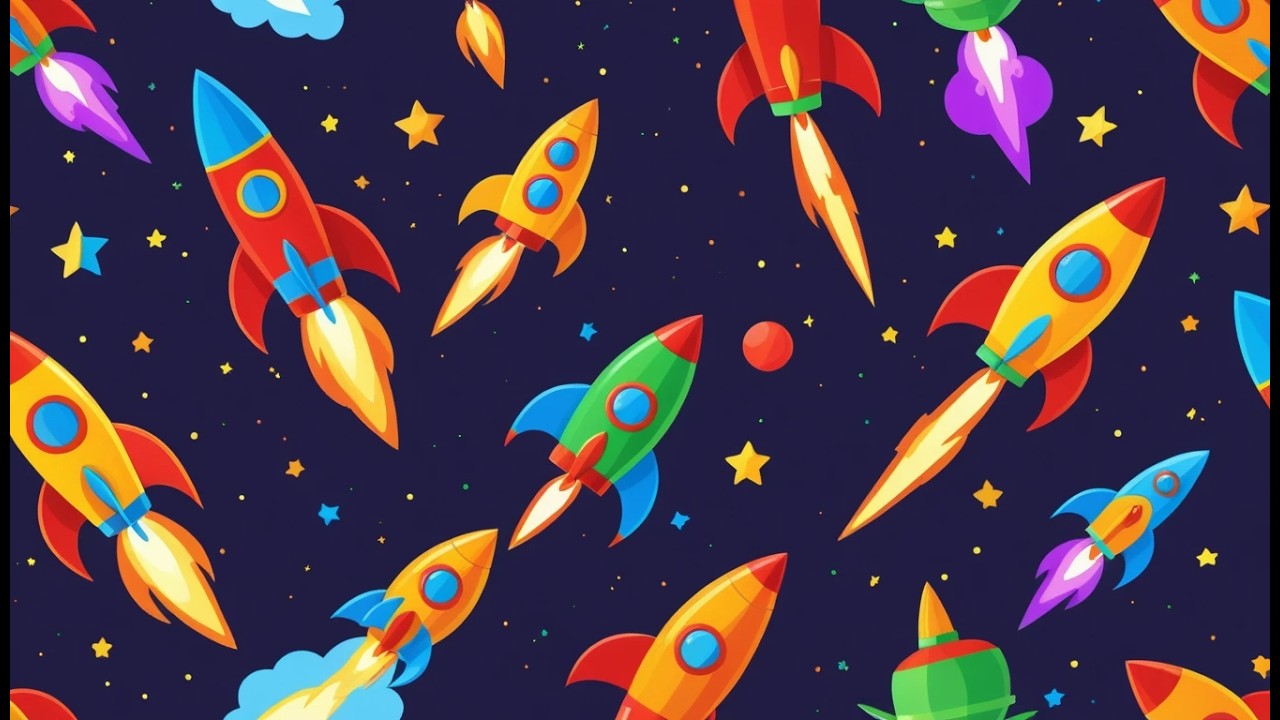 Six Little Toy Rockets Whoosh Whoosh Whoosh | Space Adventure & Counting Song