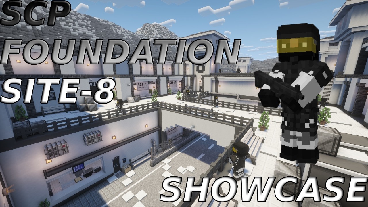 SCP Foundation Site-8 / Minecraft 1.20.1 SCP: Facility Mod map showcase 💀📓🚔