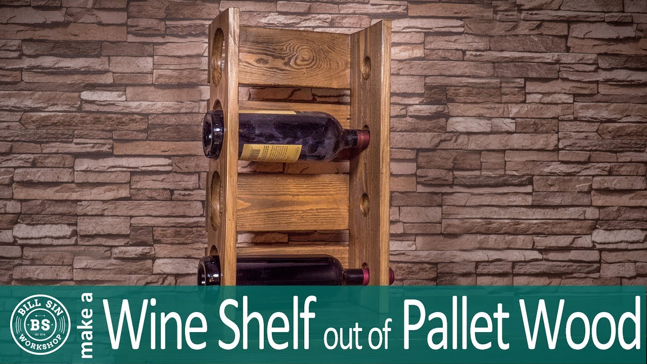 How to make a Wine Rack out of Pallets - Wolrd's best wine stand