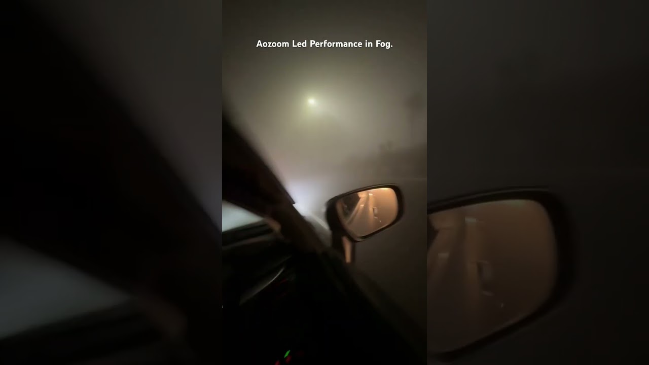 Aozoom 180Watts LED performance in dense fog. 