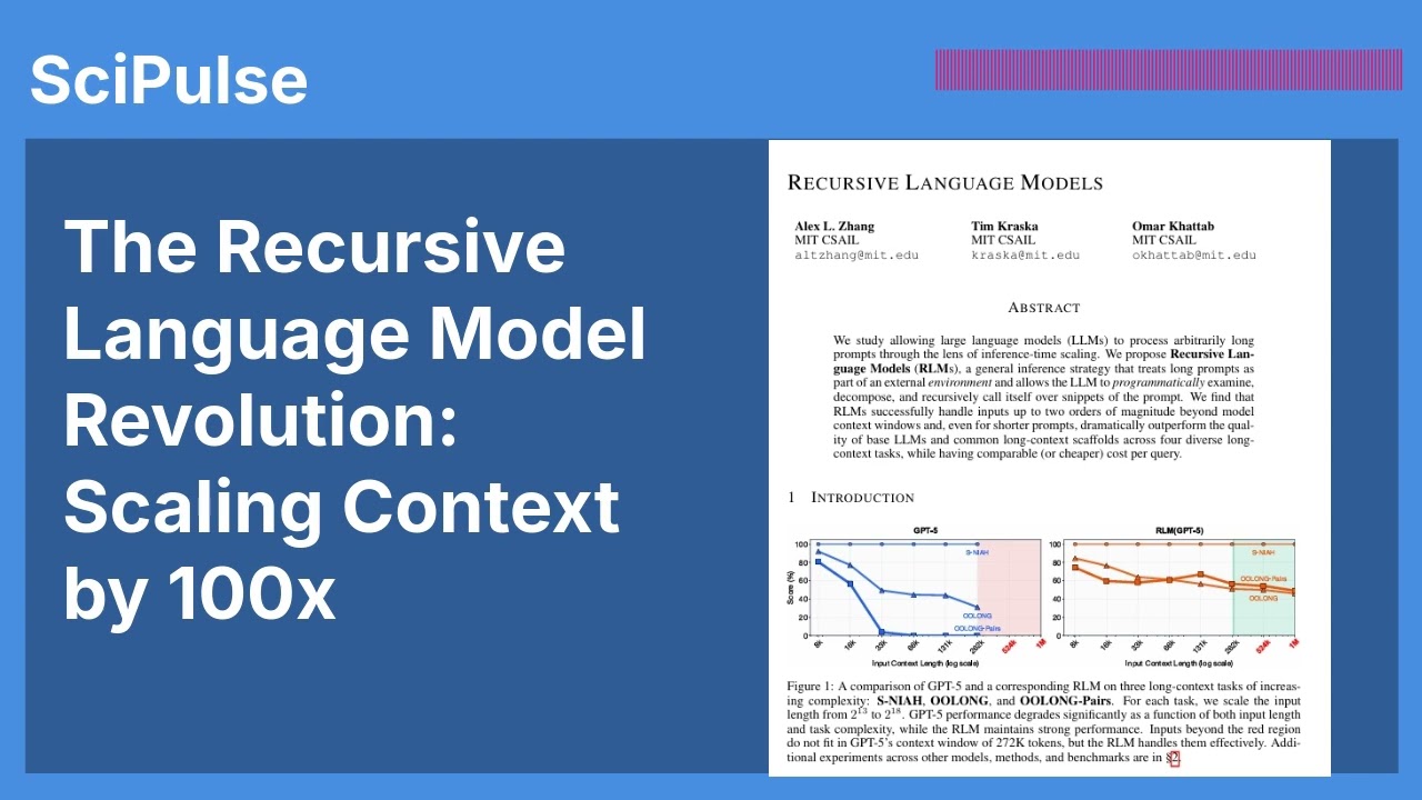 The Recursive Language Model Revolution: Scaling Context by 100x