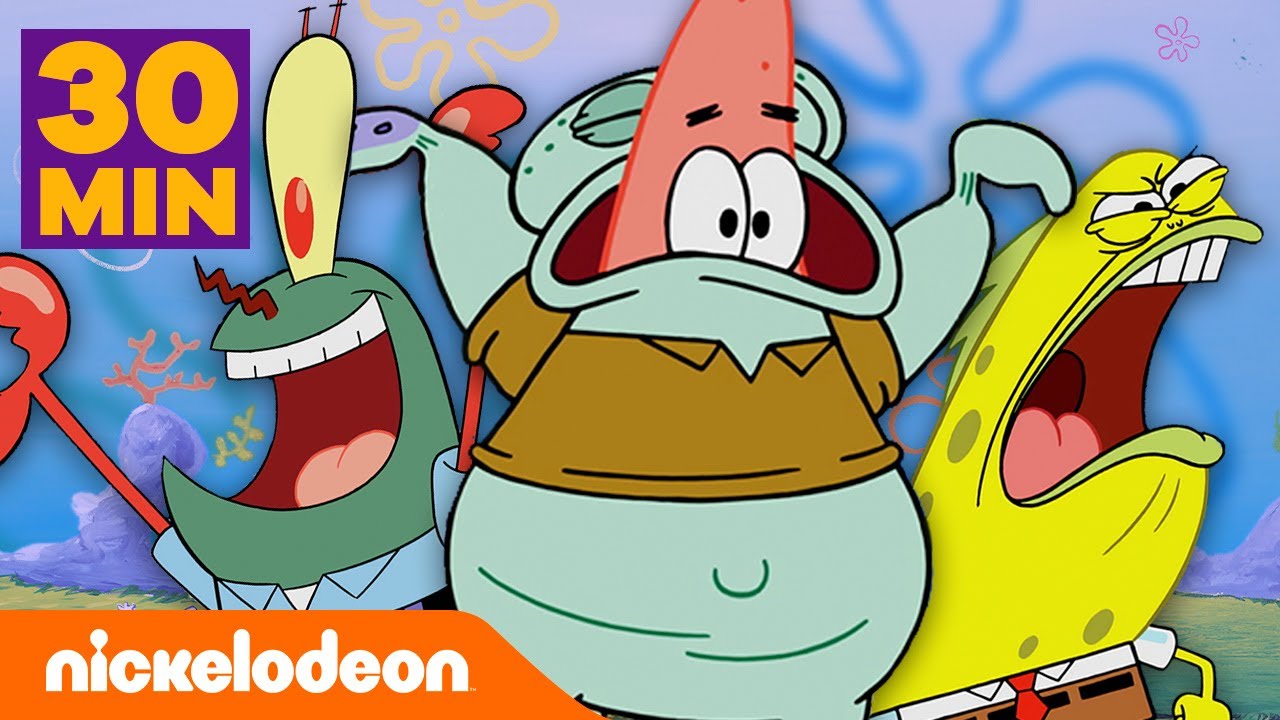 スポンジ・ボブ | 入れ替わり特集30分！| ニコロデオンジャパン