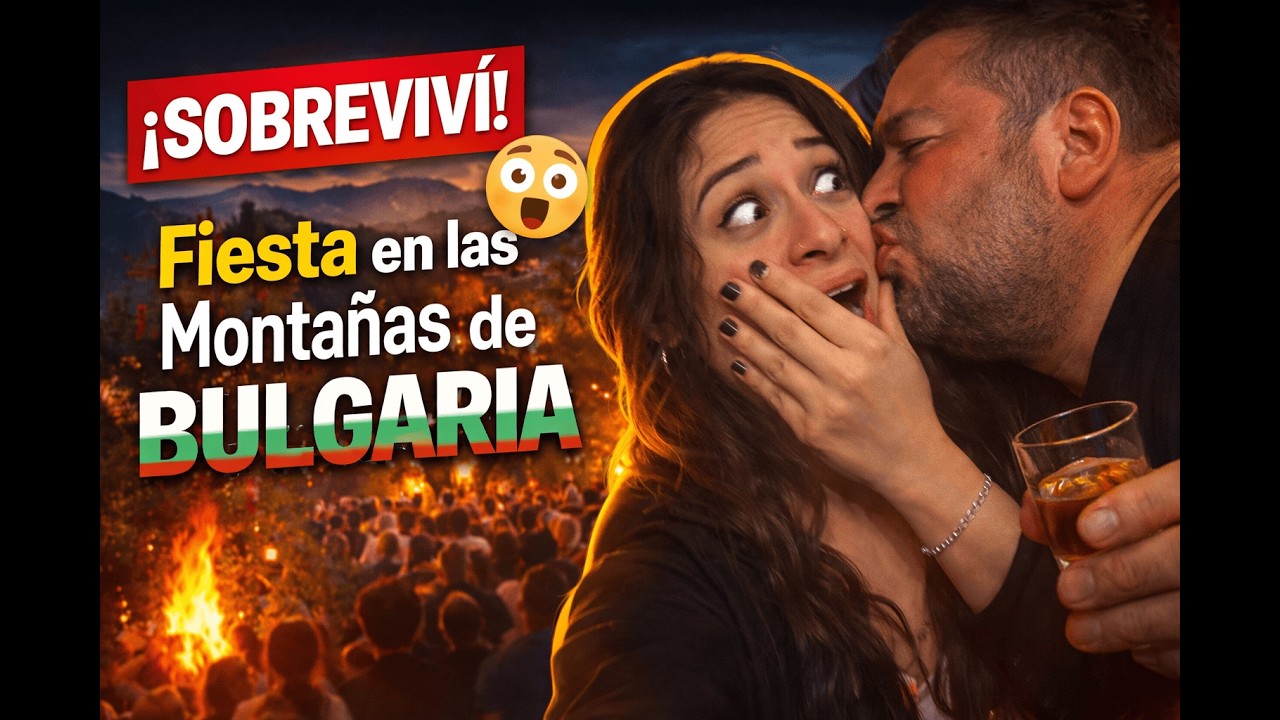 “Rakia, comida y un beso inesperado 😳 | Fiesta búlgara en la montaña”