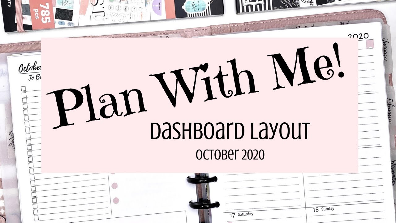 Classic Dashboard Layout | Plan With Me! | Florals and Minimalist | Happy Planner Stickers
