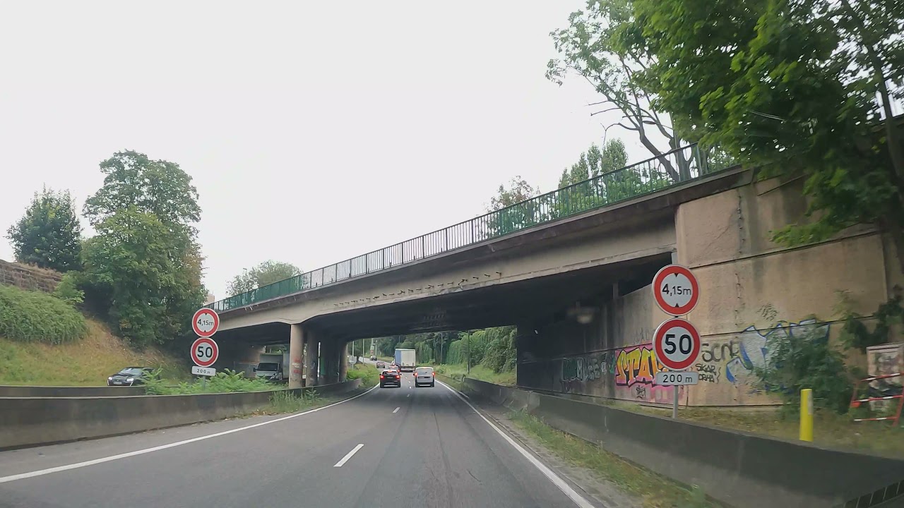 DRIVING IN 92 DISTRICT PONT DE SERVES / MARCEL SEMBAT /4K VIDEO