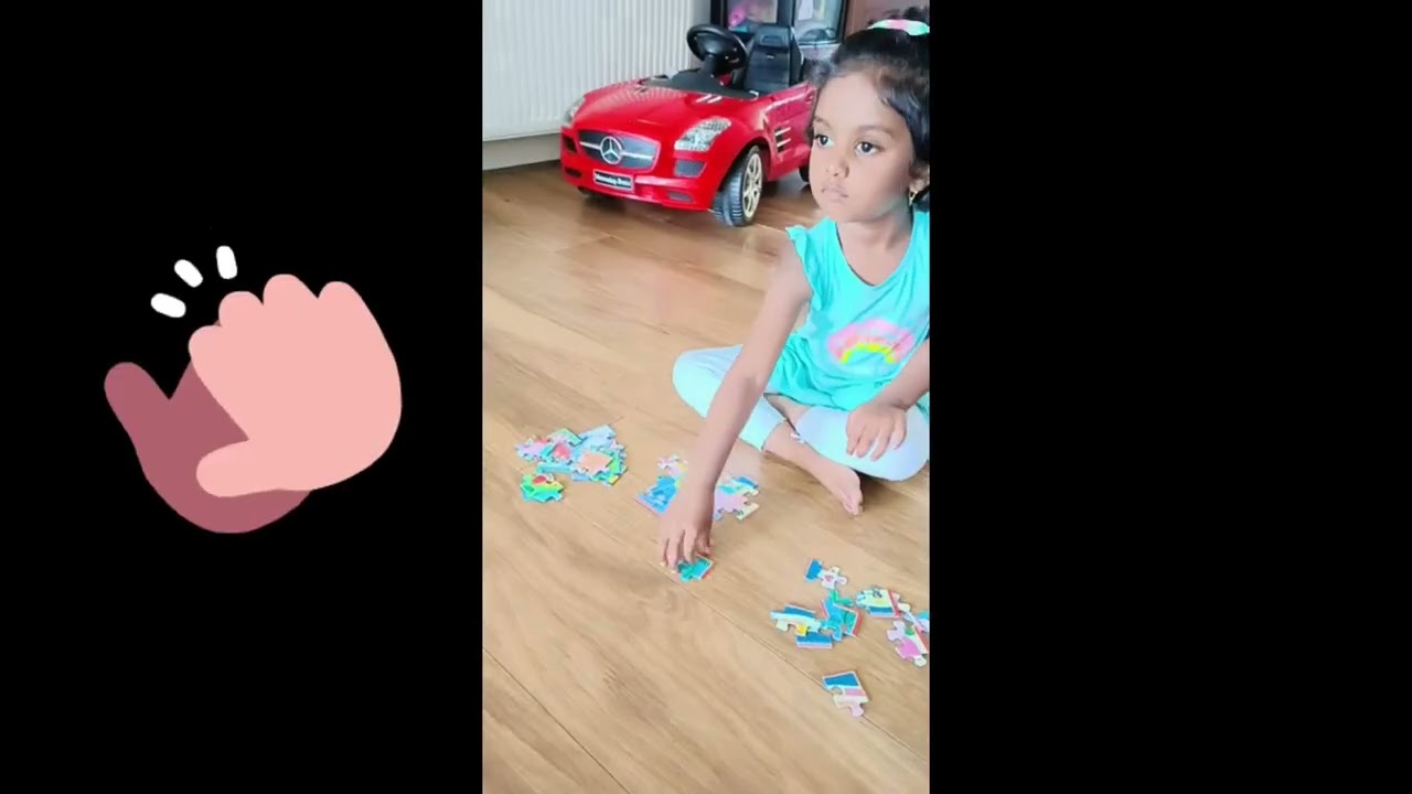 Tiny puzzle master arranging puzzle pieces in perfection.. Awesome 😎😘🥰❤️🏆💓