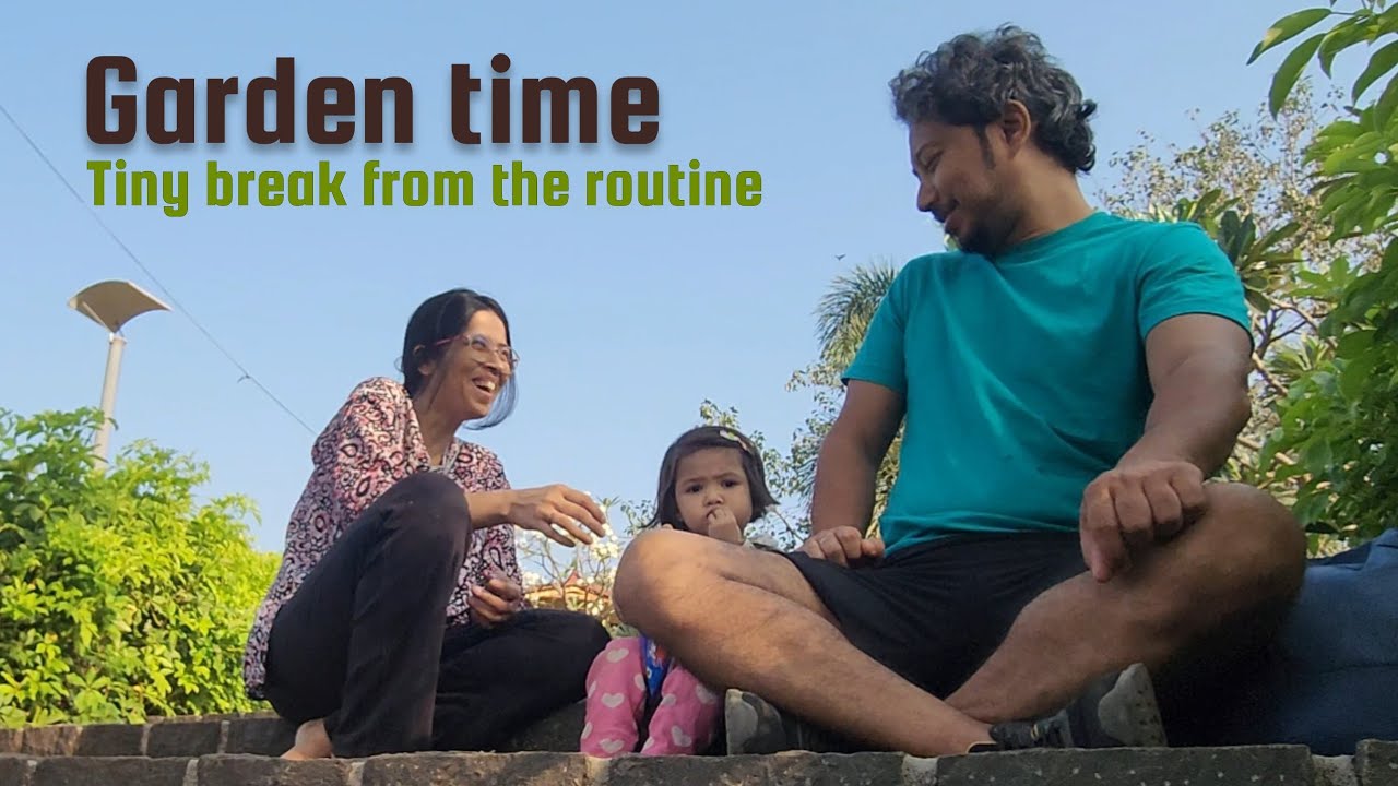 Garden time, tiny break from the routine #family #garden #worklifebalance 