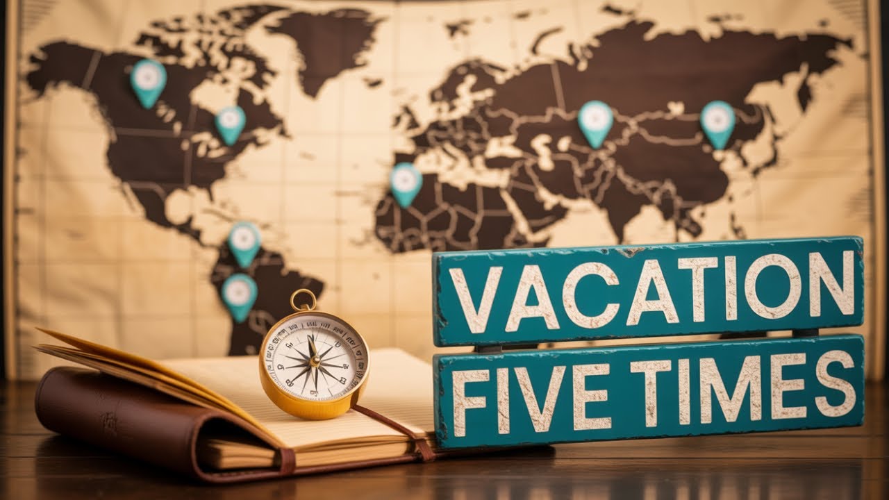 You should take 5 vacations a YEAR at minimum